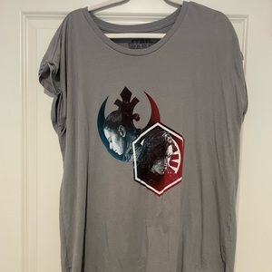 Her Universe 2X Star Wars Rey and Kyle Ren Shirt